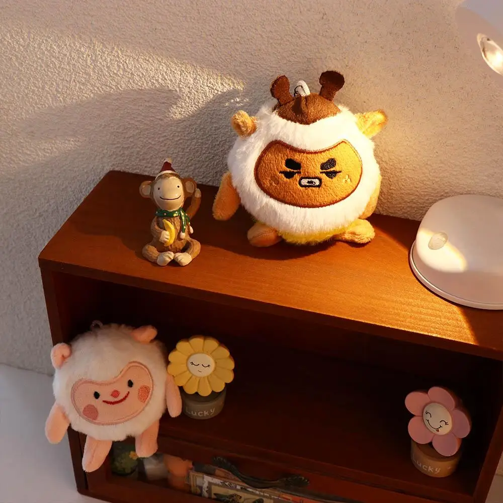 

Kawaii маленькая овечка брелок пчела овца Dongdong овца мультфильм пчела овечка кулон мягкий звук Dongdong овечка брелок подарок