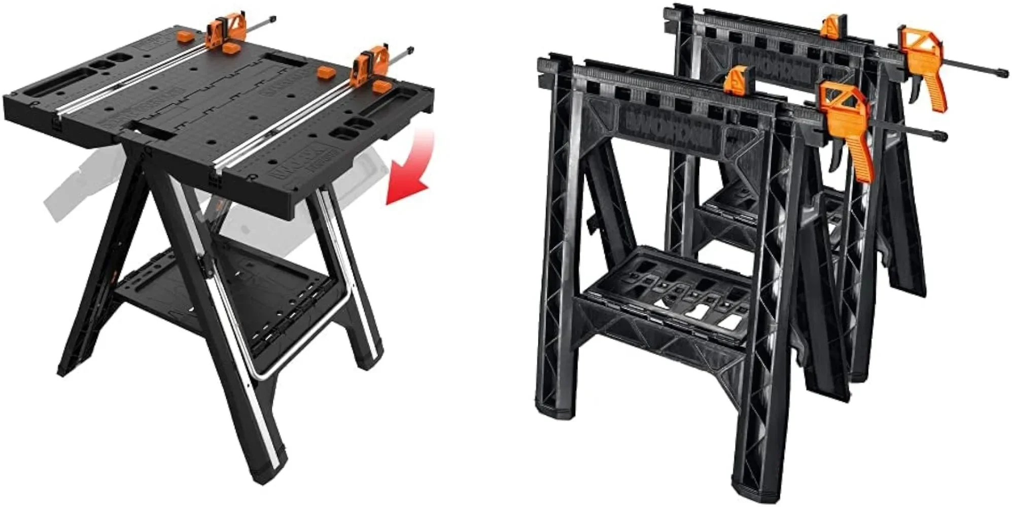 Clamping Sawhorses & Pegasus Work Table  herramientas de limpieza garden tools accesorios para auto