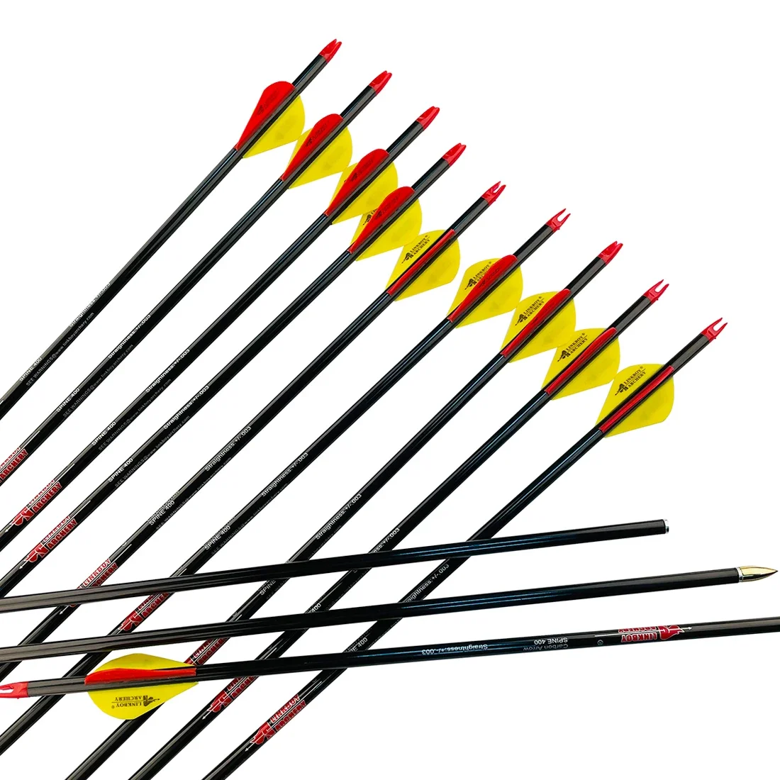 

Стрелы для стрельбы из лука Linkboy-Pure Carbon, 100% карбон, ID6,2 мм Spine300-800 +/-0,003, блочный лук, традиционный лук, охотничьи аксессуары