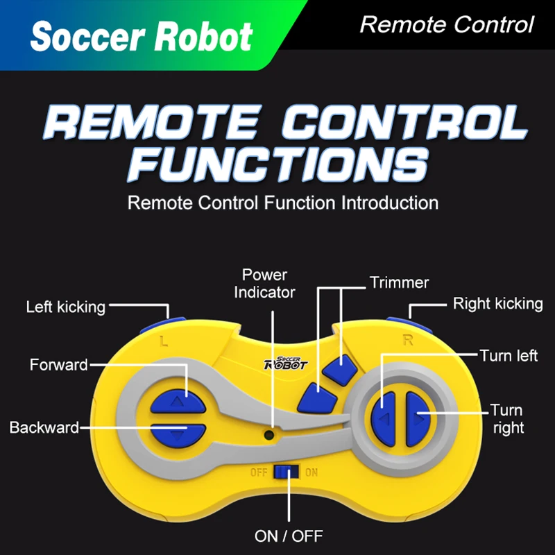 ذكي التحكم عن بعد كرة القدم روبوت لعبة كرة القدم روبوت دعم متعدد اللاعبين فريق التفاعل تمرير الكرة Lob Shot Long Shot #5
