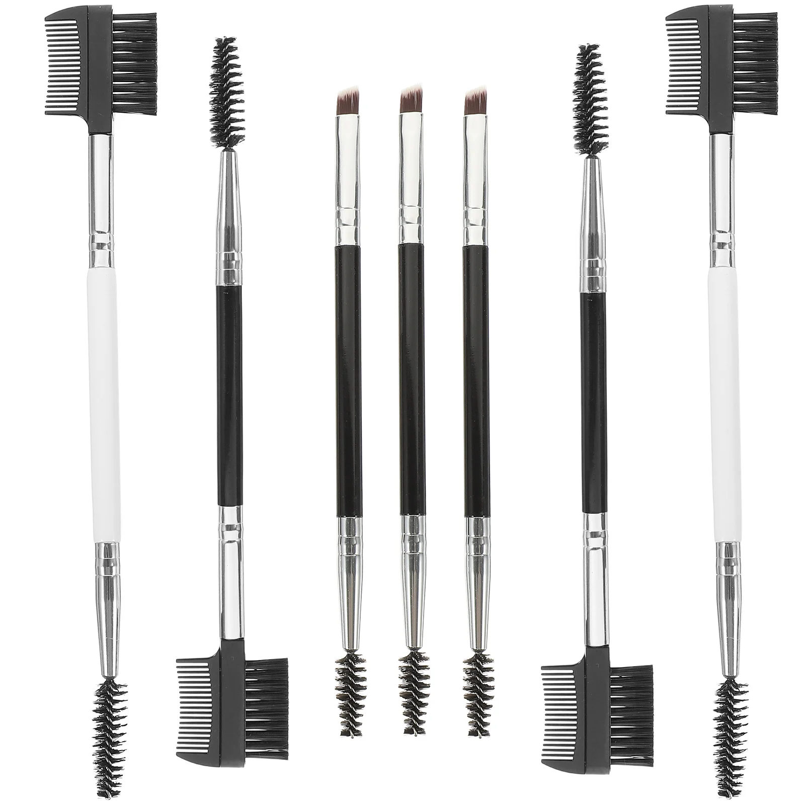 

7pcs Makeup Brush Set Double-End Tools Fine Workmanship Long Lasting No Hair Dropping For Daily Use Beginners