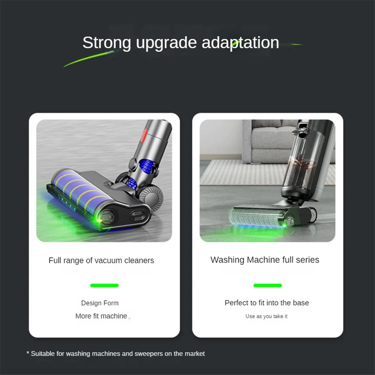 Aspirador de pó luzes claramente pet poeira display lâmpada led recarregável universal aspirador acessório cinza