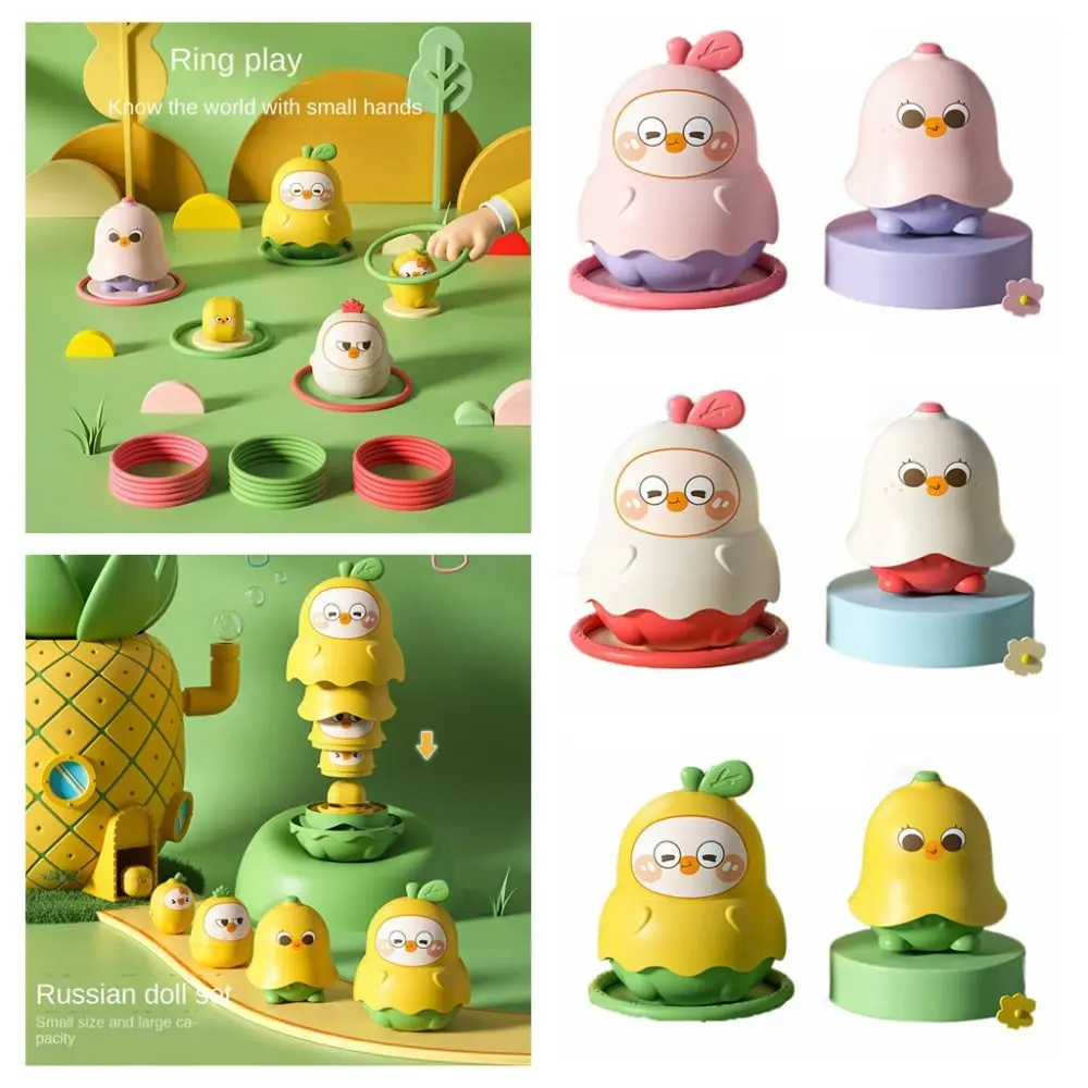 

Early Education Diy Duck Pear Set Doll 5th Floor Concept of Size Russian Dolls Q Cute Fruit Baby Cup Set Children