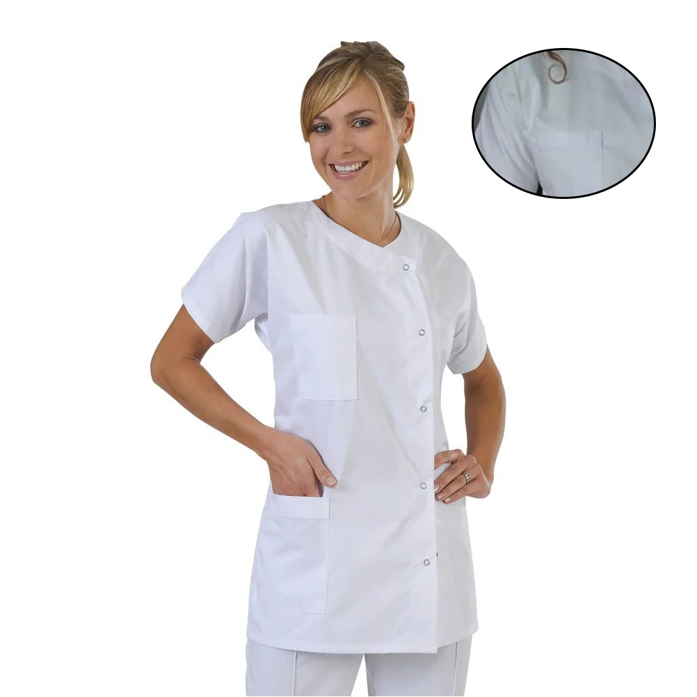 Short Sleeve Blouses Scrub Shirts Doctor Workwear Nurse Gown Medical Nursing Tops Cosplay Clothes