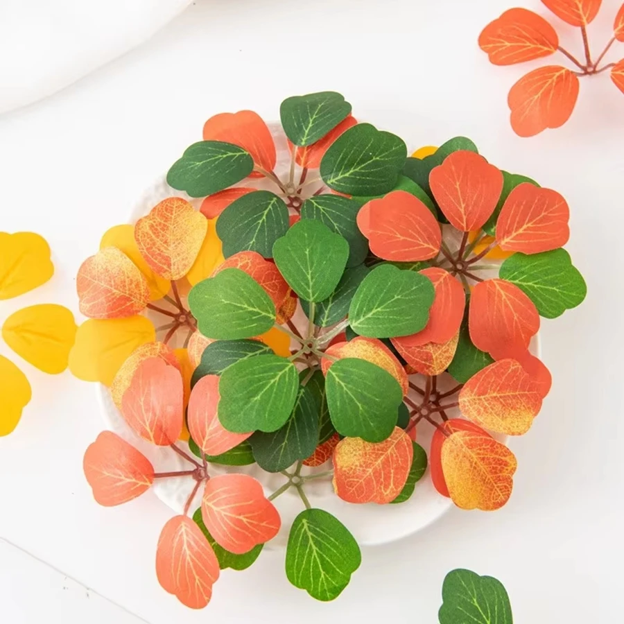 

Artificial Plants Leaves Green Plants Flowers Wedding Home Festival DIY Foliage Floristry Craft Fake Flowers Decor Accessories