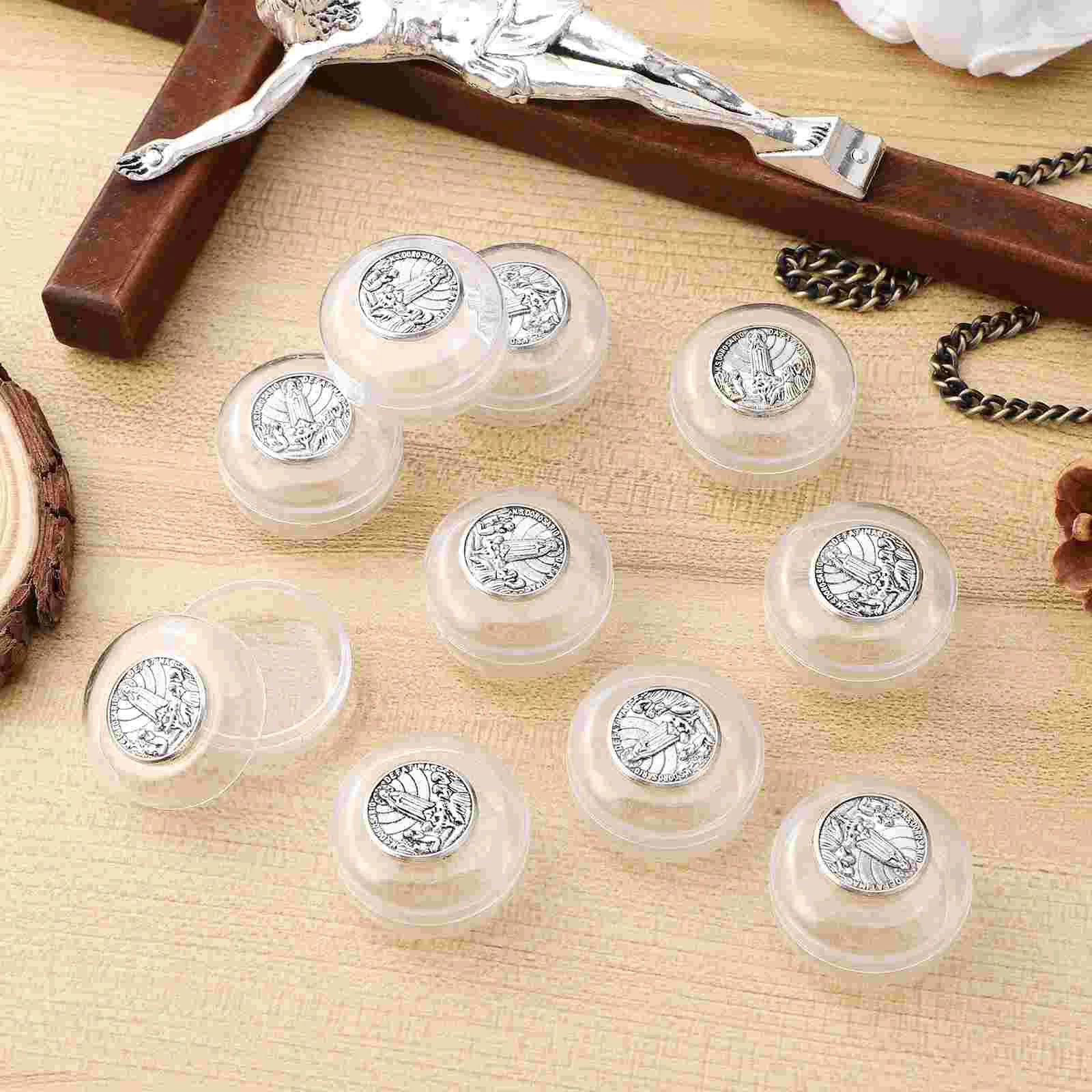 10 Pcs Trinket Boxes Rosary Beads Jewelry Storage Case Desktop Decor Miss Packing