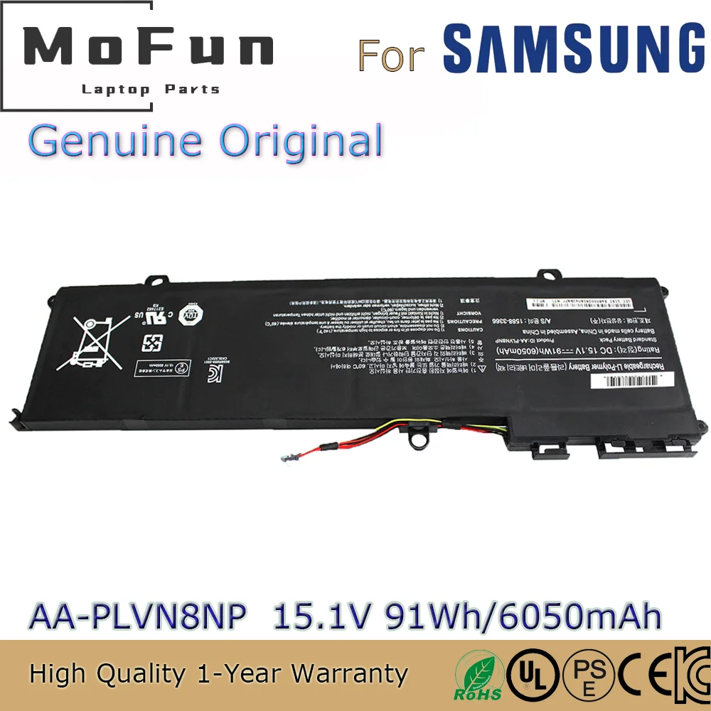 Brand New Original AA-PLVN8NP 15.1V 91Wh Laptop Battery for Samsung ATIV Book 8 NP770Z5E NP780Z5E 870Z5G 880Z5E