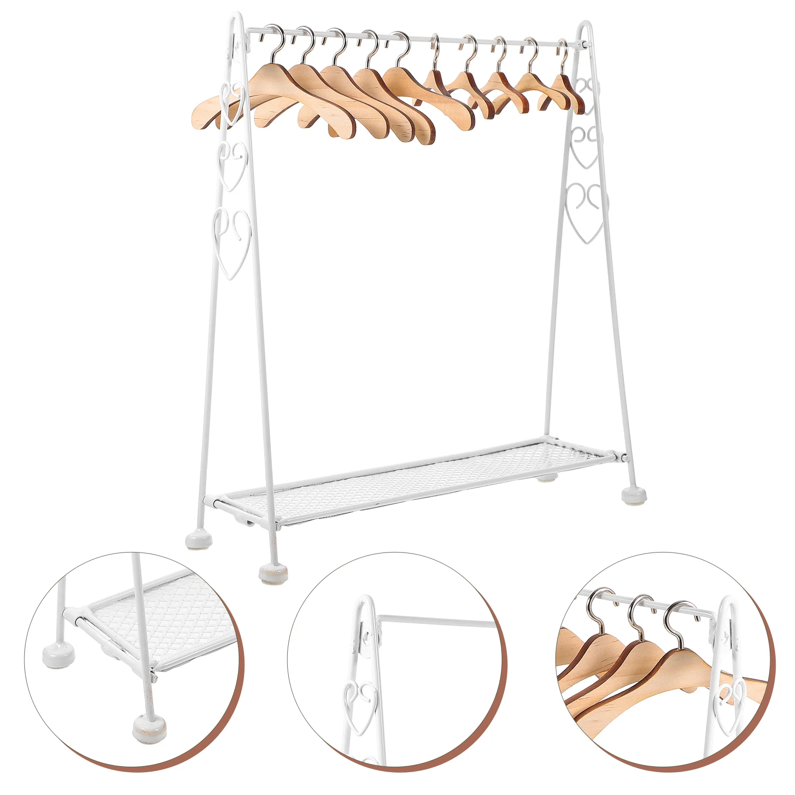 Folding Hanger Clothing Rack Kids Furniture and Mini Hangers Miniature Coat Clothes Accessories