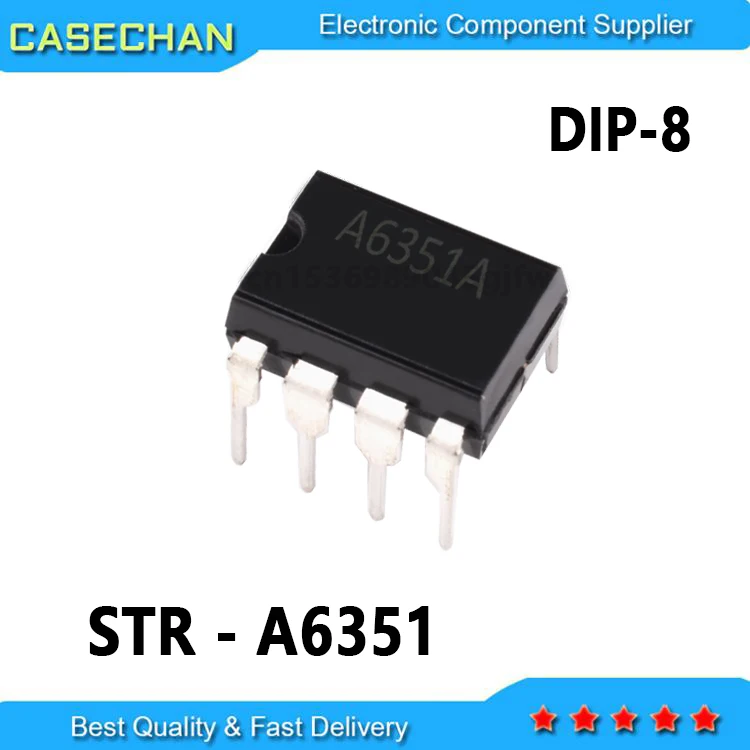 10pcs    STR-A6351 STRA6351 A6351  DIP-8