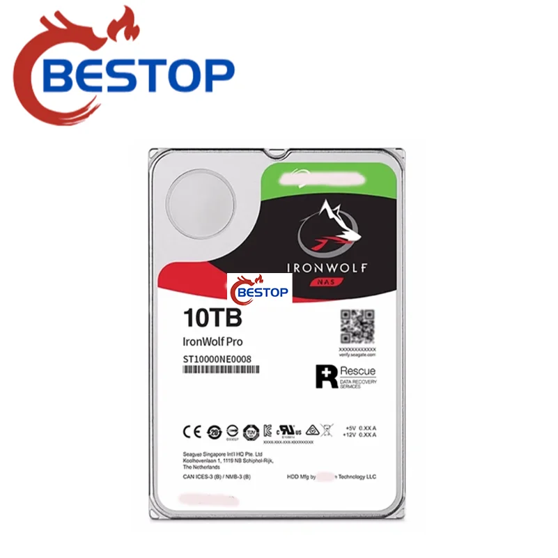 ST10000NE0008 2023 новый оригинальный IronWolf Pro 10 ТБ 7200 об/мин 256 МБ кэш SATA 6,0 Гб/с 3,5