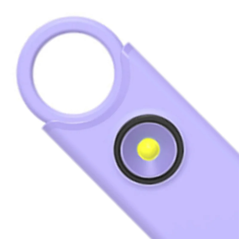 AAAEL-Keychain Self Defense Supplies Anti-Wolf Alarm 135Db Vibration Induction Alarm Charging Flash Personal Alarm Security