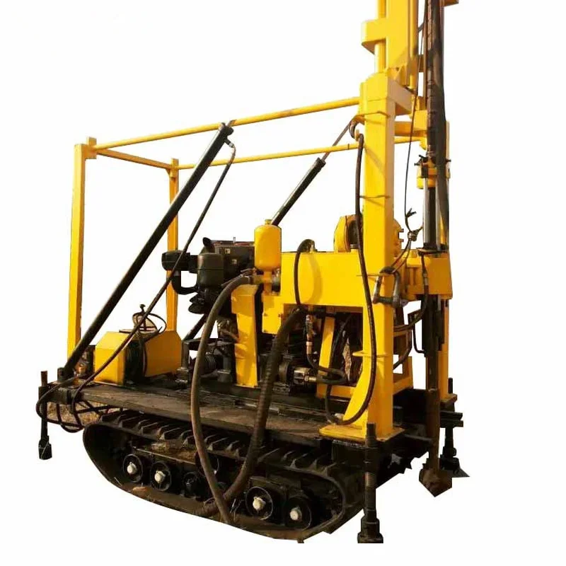 Crawler Core Rig bor inti Rig putar, untuk eksplorasi putaran kepala perakitan Rig bor meja putar Rig pengeboran
