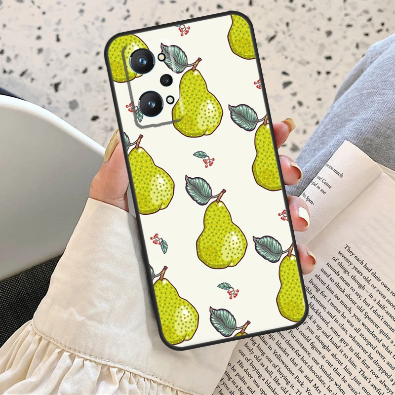 Avocado Pear Papaya Pomegranate For Realme C33 C55 C35 C31 C30 C21Y GT Neo 5 10 Pro Plus OnePlus 11 Nord CE 2 3 Lite Case