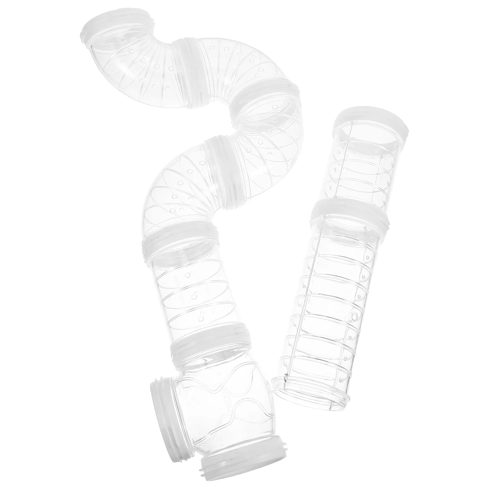 

1 Set Pet Exercise Tunnels For Small Animals Transparent Diy Hamster Tube Connector Expandable Plastic Tunnel For Mice Rats