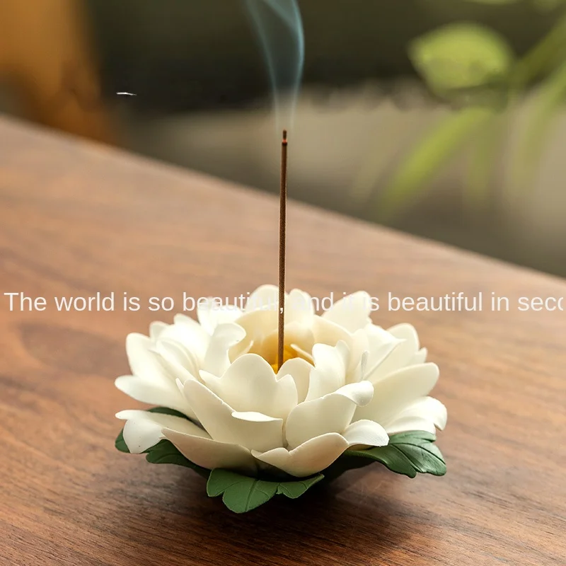 Incense Burner Home Indoor Incense Holder Lotus Incense Holder Joss-Stick Base Point Incense Holder Incense Holder Incense