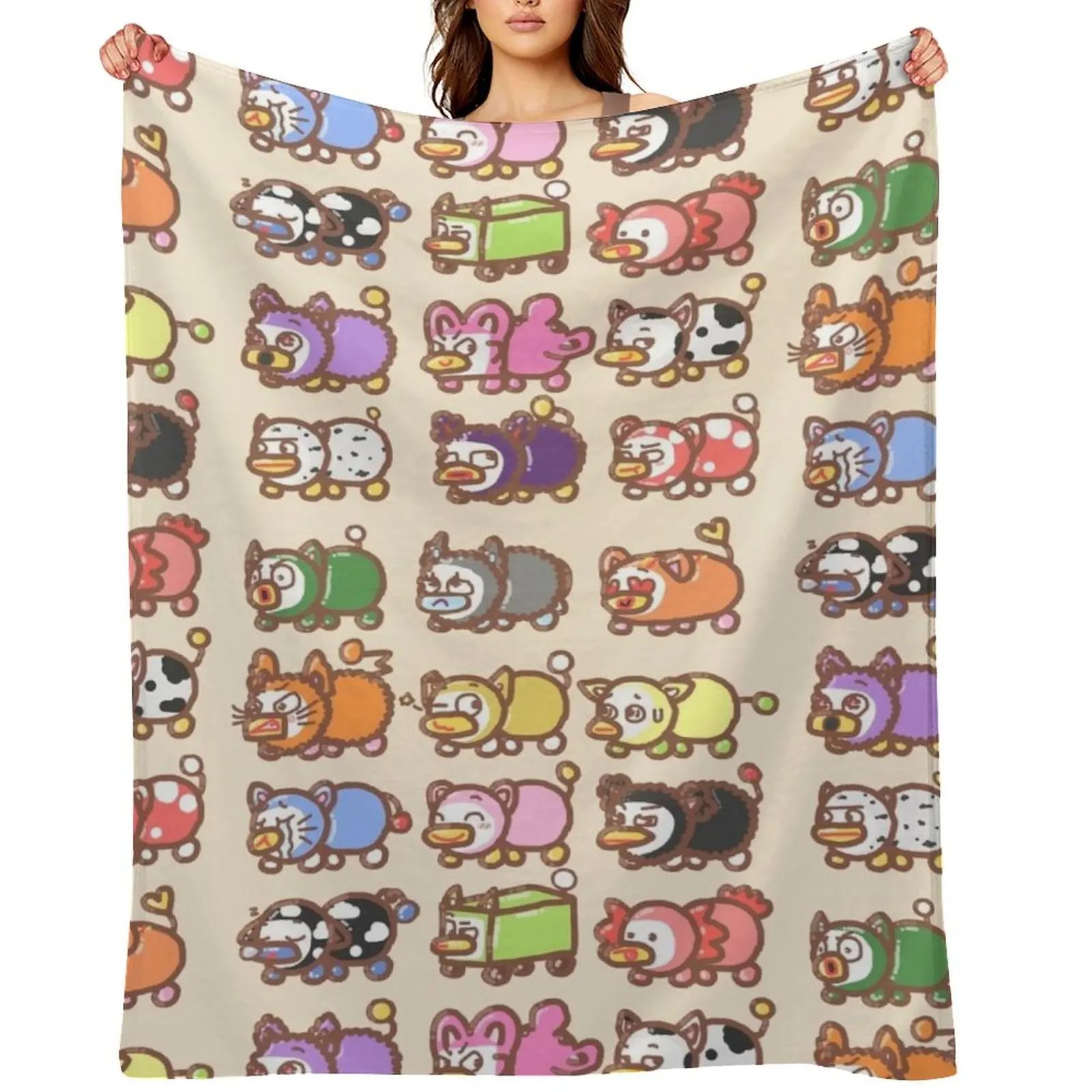 

Pattern of Peepys :0 Throw Blanket Flannel Fabric Furry sofa bed Thermals For Travel Blankets