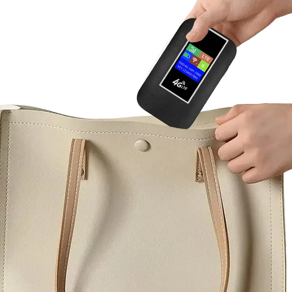 

4G LTE Wireless Internet Router 150Mbps Pocket Mobile Hotspot with SIM Card Slot Mini Outdoor Hotspot for Home Office Car Travel