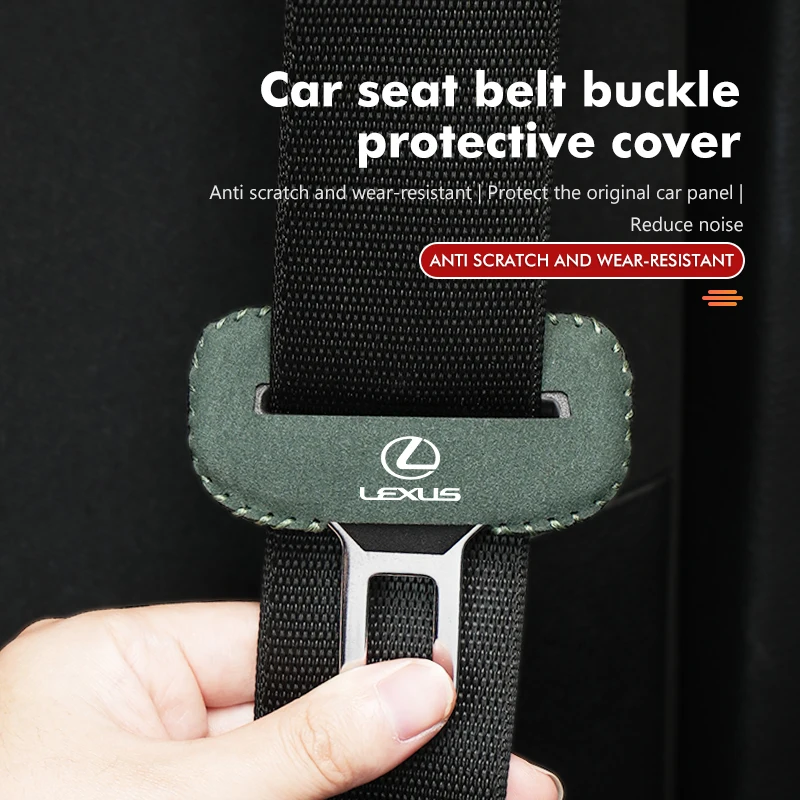 Motors Seat Belt Buckle Clip Protector Cover Car Accessories For Lexus ES350 IS250 IS460 IS220h IS300 LX570 UX250h ES GS