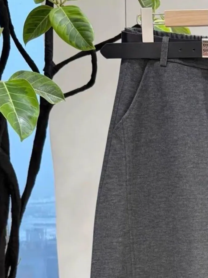 Faionable عارضة الحريم السراويل النسائية على Sle دعوى السراويل الشتاء تصميم جديد فضفاض التخسيس الدافئة مرونة الخصر عالية الخصر #3