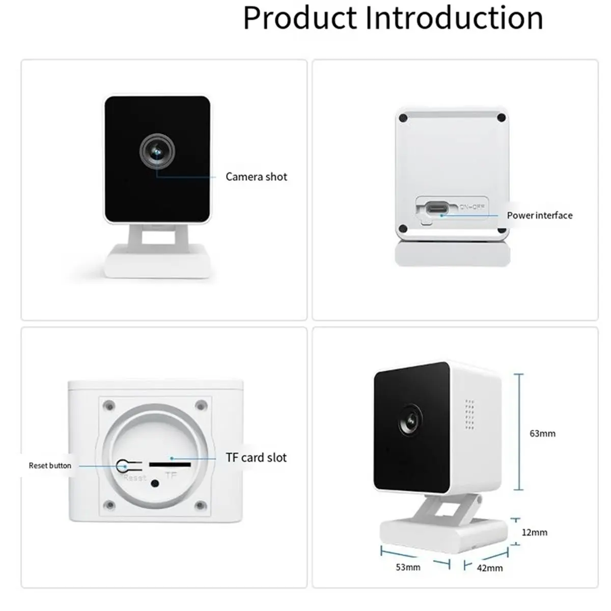 

T19C 2K 4MP Умная домашняя камера для помещений с Wi-Fi, камера для окон, камера видеонаблюдения с обнаружением движения и звука, EU-версия