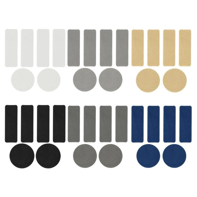 

6Pcs Sports Shoes Repair Stickers Square Round Shoe Hole Prevention Repair Patches