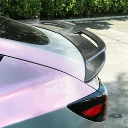 For Tesla Model 3 2017 18 19 20 21 22 Car Rear Trunk Spoiler Wing Real Carbon Fiber Tuning Splitter Exterior Accessories Parts