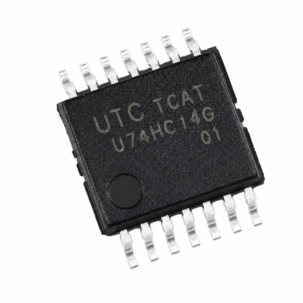 (10 pcs) U74HC74G-P14-R TSSOP-14 (Marking U74HC74G - Dual D Flip-Flop with Set Reset 2V-6V