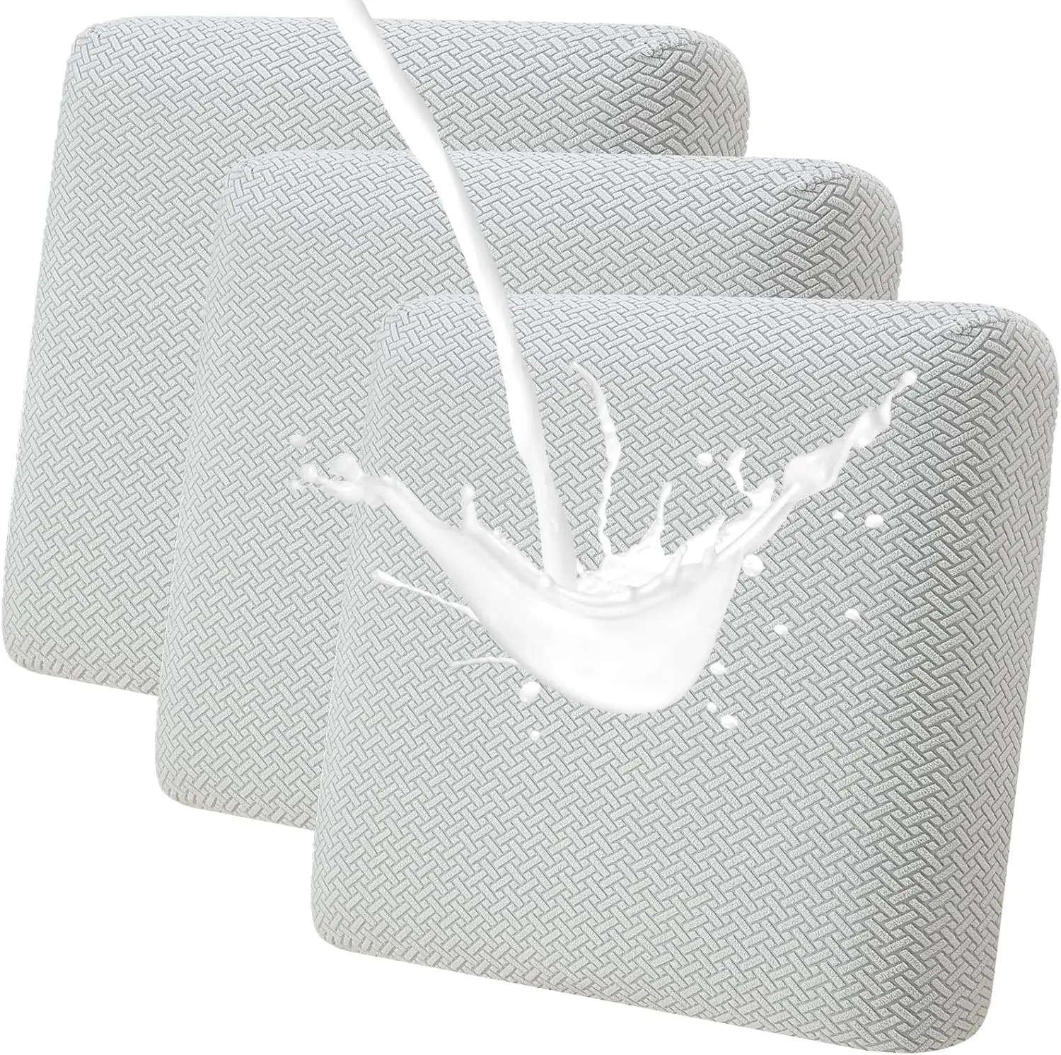 

Waterproof Couch Cushion Covers, Stretch Sofa Seat Cushion Slipcovers Solid Washable Furniture Protector Suitable For Armchair
