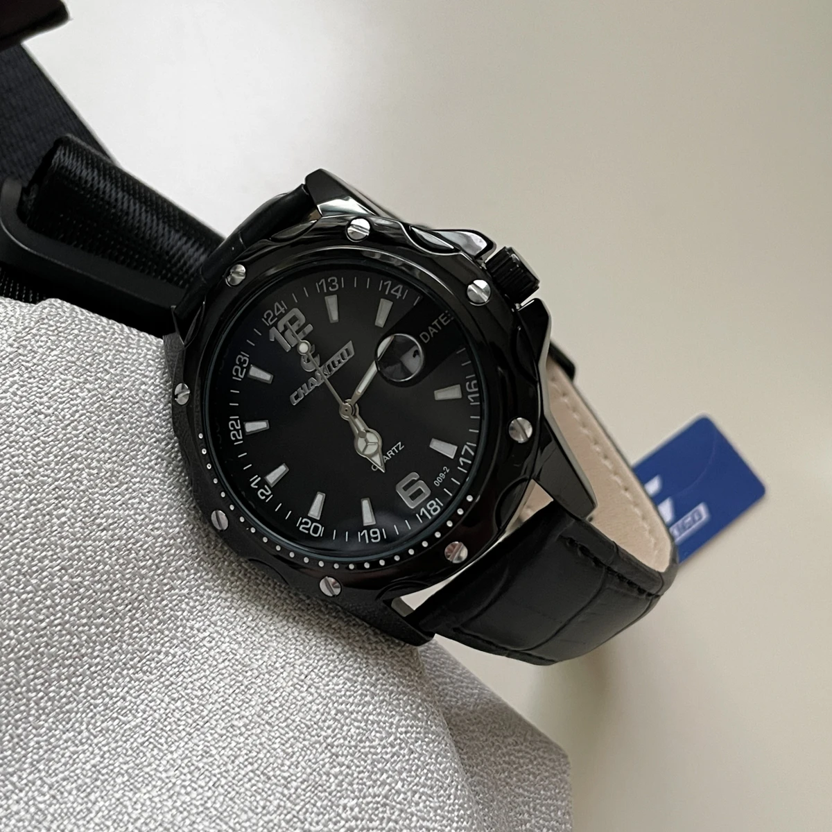 

CILOA 2025 new men's watch brand genuine sports high-end men's black quartz watch light luxury high-end waterproof men's watch