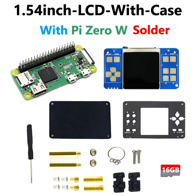 Raspberry Pi Zero 2W Game Kit - 1.54inch LCD Screen with Case