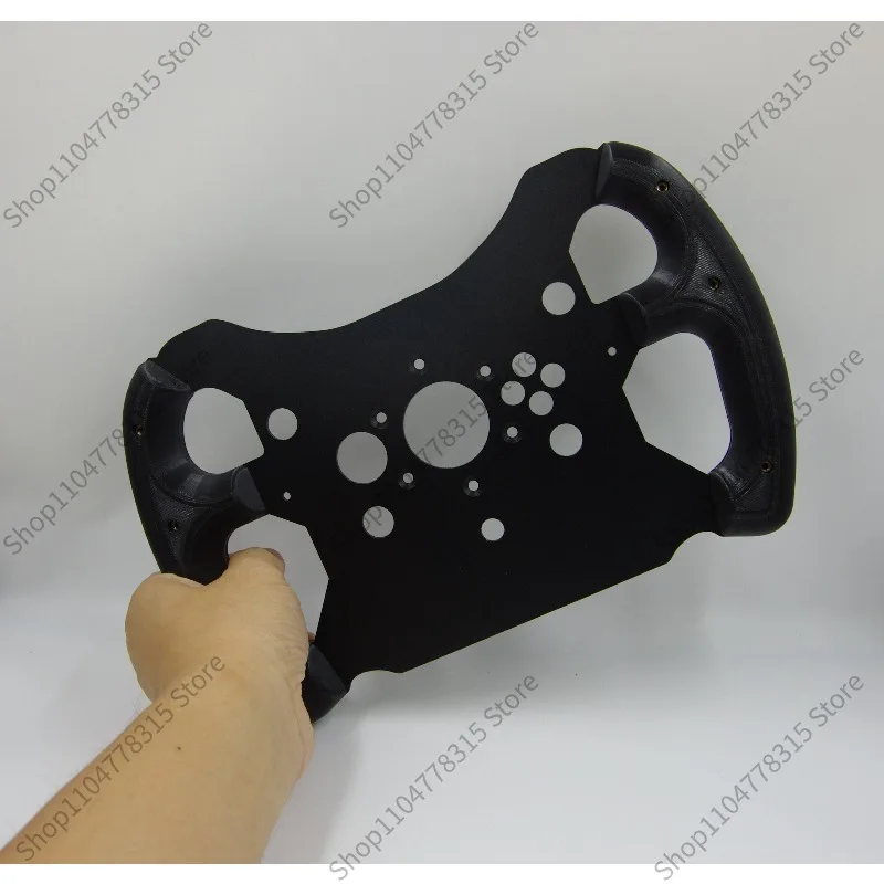 For GT3 Style Modified Sim Racing Steering Wheel, Aluminum Alloy Ultra Light Non-destructive Simple Installation For T300