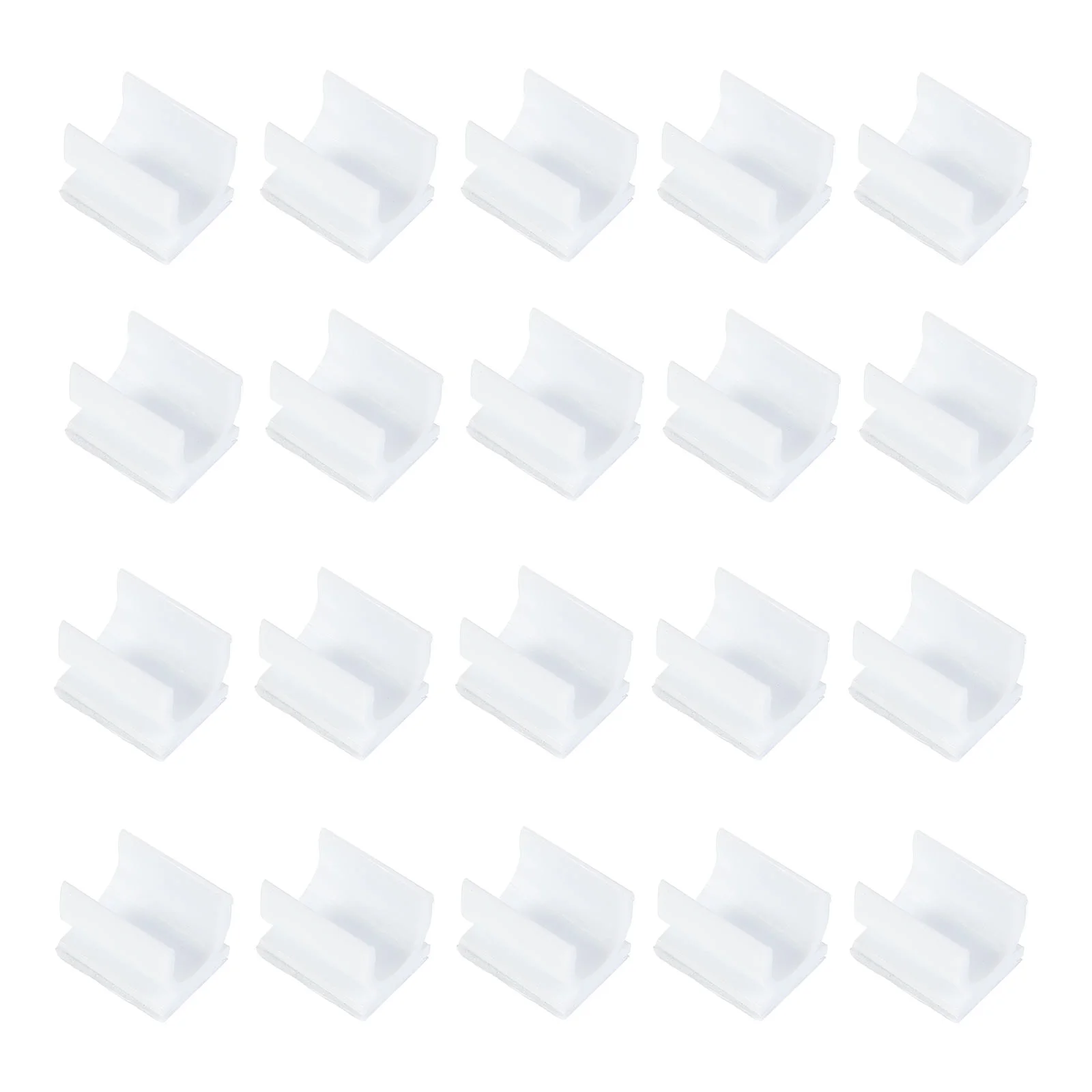 

100 Pcs Pen Buckle Adhesive Holders Magnetic for Refrigerator Desk Clamps Plastic Whiteboard Clips