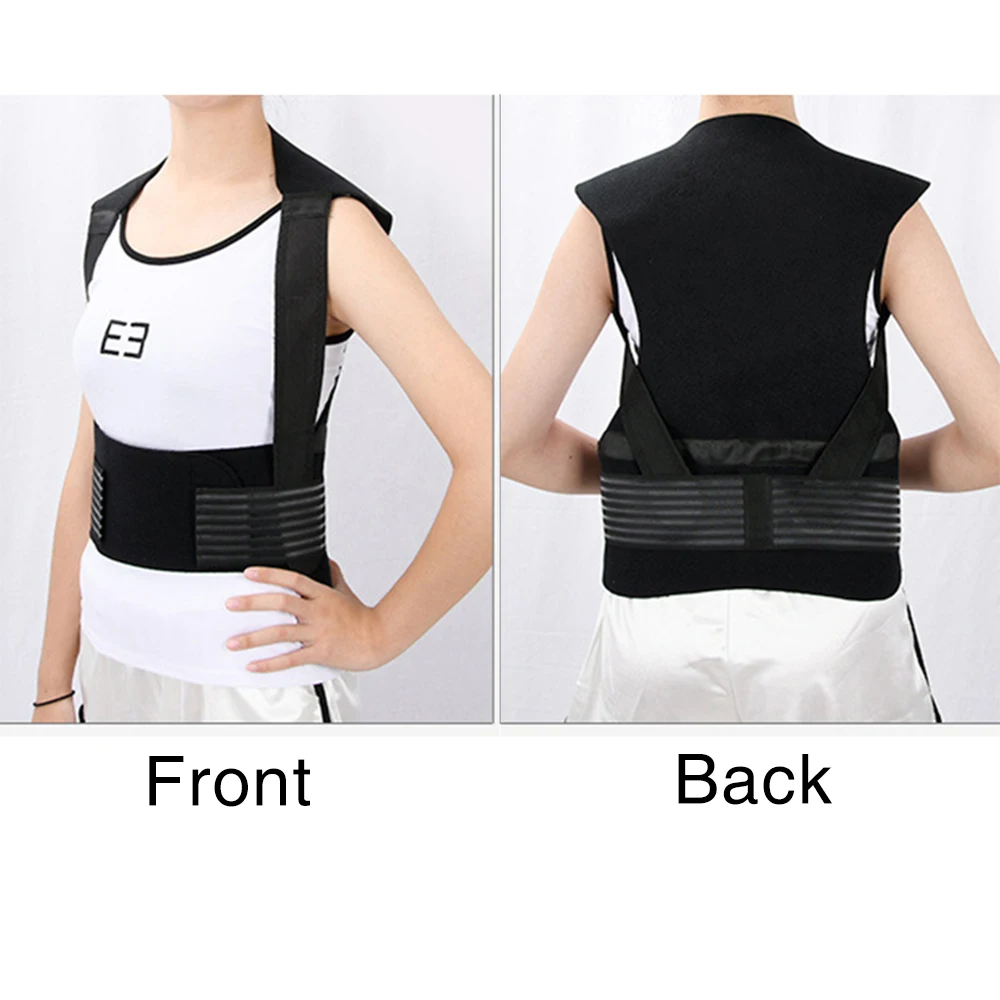 Magnetic Therapy Self-heating Back Support Brace Belt Lumbar Posture Corrector Cervical Spine Shoulder Waist Heated Massager Pad