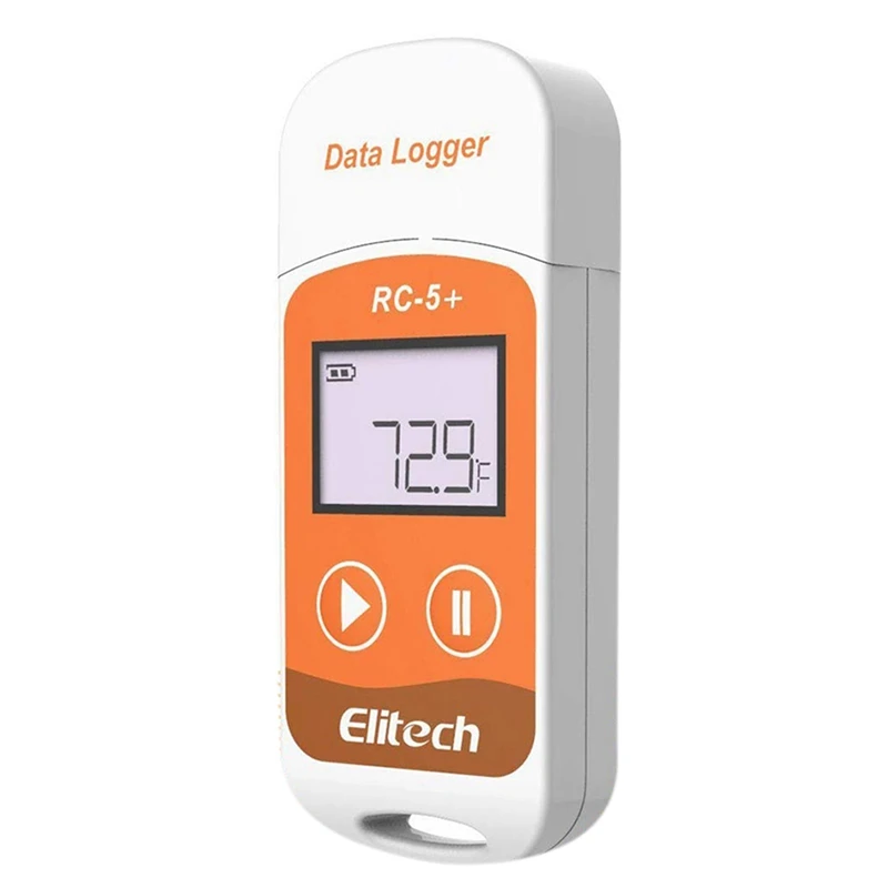 

Elitech 3X RC-5+ PDF USB Temperature Data Logger Reusable Recorder 32000 Points For Refrigeration, Cold Chain Transport