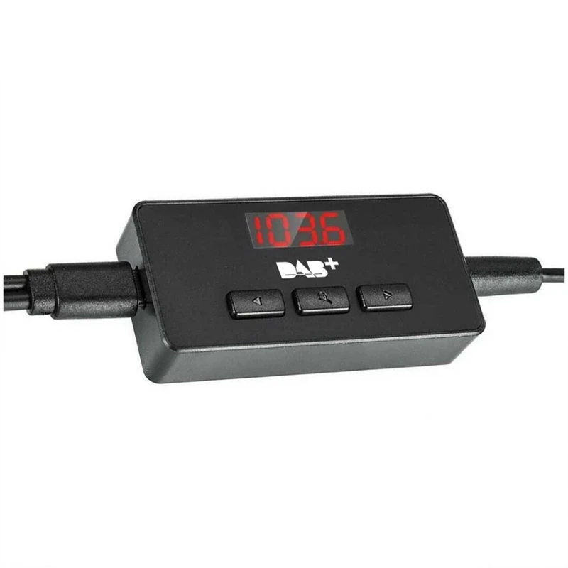 DAB + Antena com Receptor Adaptador USB, Leitor estéreo para carro Android, Receptor GPS, Receptor de sinal DAB +, Peças universais