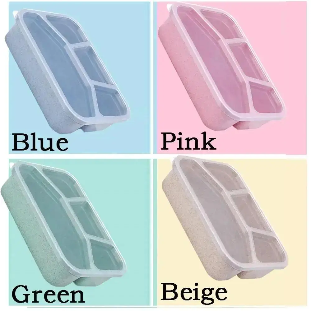 Bento Box Lunch Box Adult LunchBox Containers For Toddler Kids Adults 4 Compartments Fork Leak-Proof Microwave Dishwasher view 3
