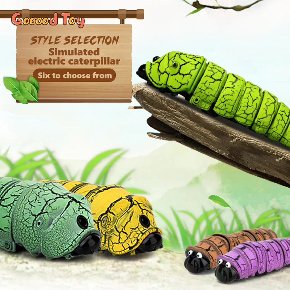 

Halloween Rc Insect Simulation Tricky Radio Controlled Caterpillar Electric Machine Christmas Gift Kids Toys for Boys Pet Cat