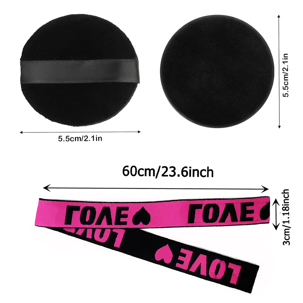 3Pcs Edge Melt Band For Lace Wigs With Ear Puff Adjustable Elastic Headband With Ear Protector Wig Band With Ear Covers image 3
