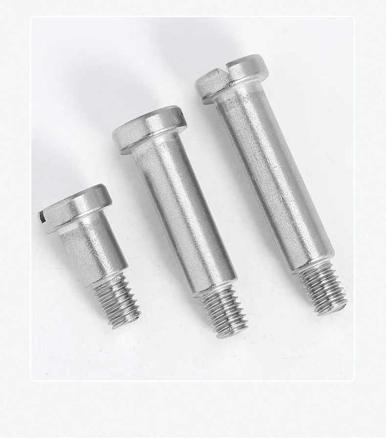 

Slotted Shoulder Screws 304 Stainless Steel Step Screw Plug Limit Screw Bearing Bolt Description