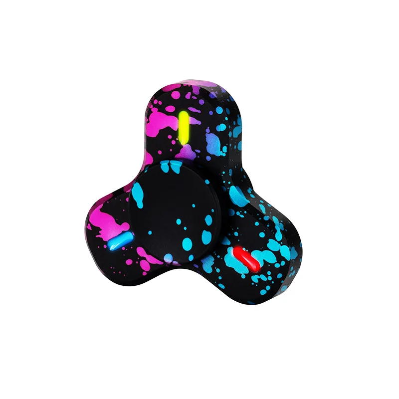 Three Colors Hand Fidget Spinner Rainbow Anti-Anxiety Toy Relieve Stress ADHD Finger Top Magic Decompression Rotating Spinner