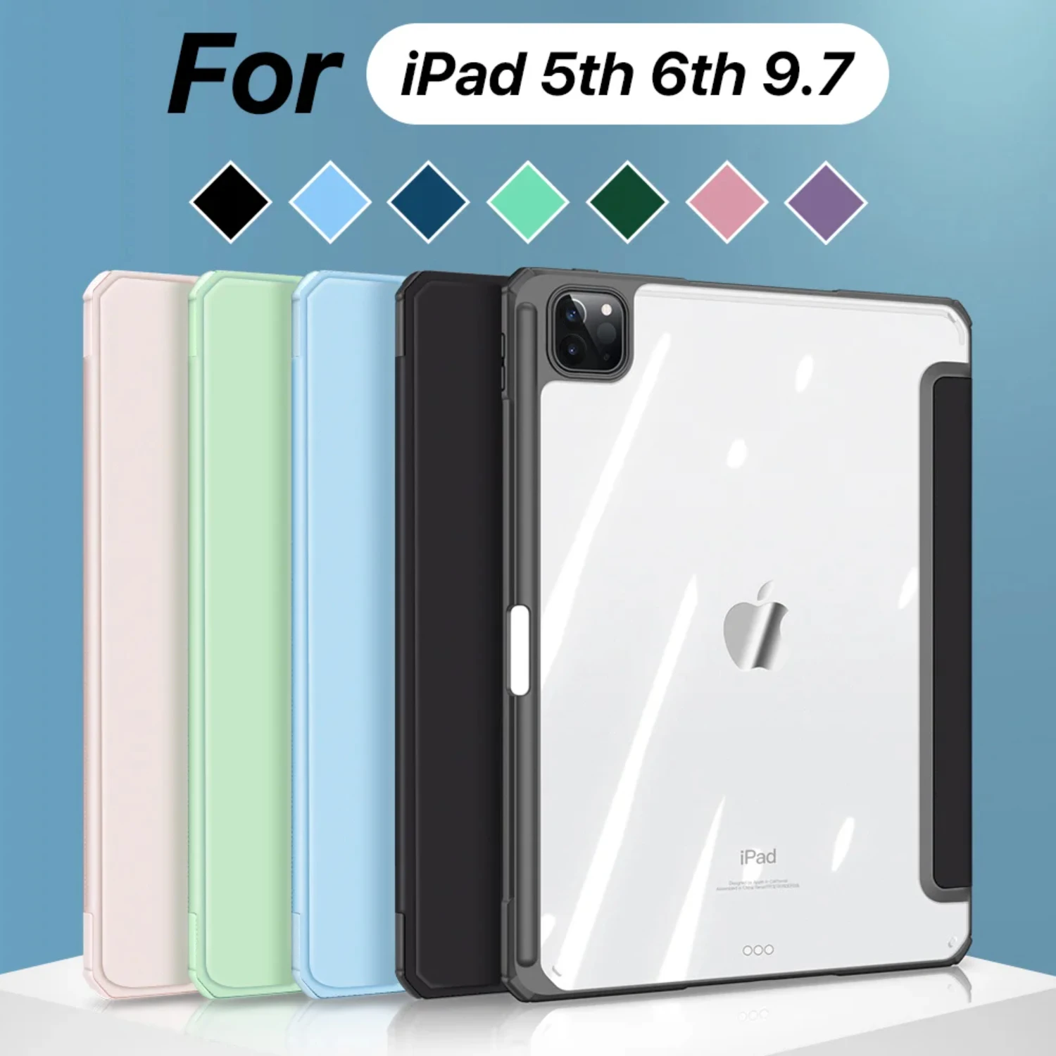 Tablet 5/6th 9.7 Case  Accessories   10.2 7/8/9th 10.9 10th 10.9 Air4/5th Mini6 Pro 11/12.9 Generation Case