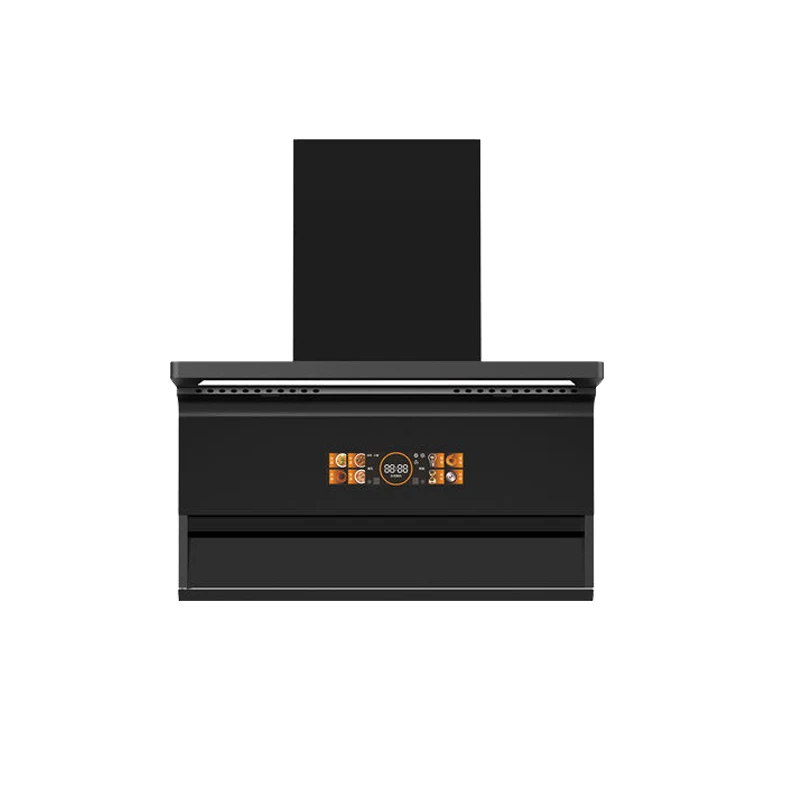 Range hood, household, top side double suction, frequency conversion, large suction, smoke stove set