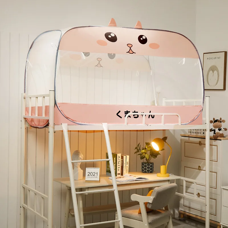 Cartoon Mosquito Nets Three Doors Fully Wrapped Without Installation Anti-mosquito Bed Tent Bed Canopy Bed Mantle Home Textiles