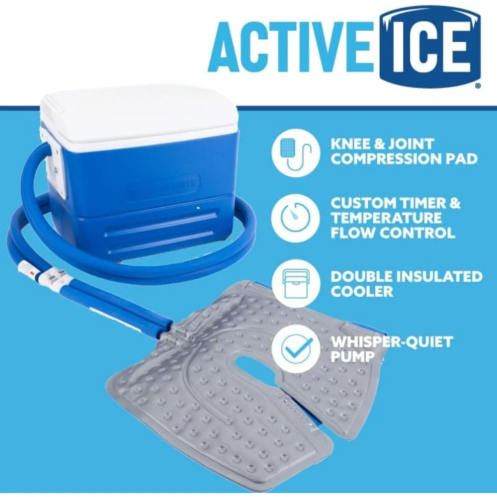 Ice 3.0 Cold Therapy Ice Machine System with Programmable Timer, Quiet Pump, Strong Cryotherapy Pain Relief Treatment