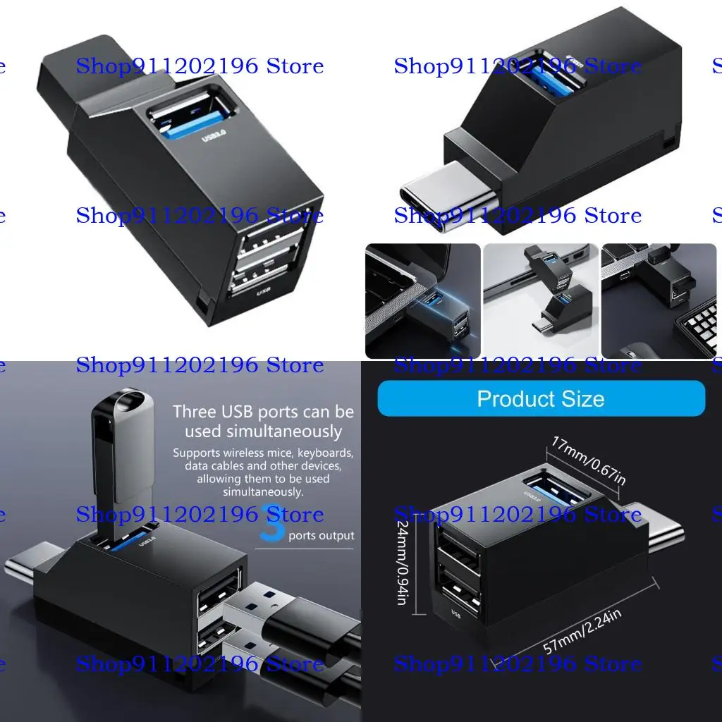 P82A 3 Port Usb C H…