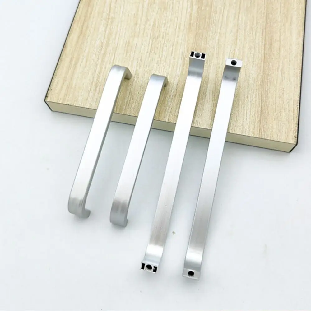 

Aluminum Alloy Door Cabinet Straight Handle Silver 64mm/96mm/128mm Furniture Handle Durable Minimalist Door Knobs Kitchen