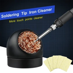 Cleaning Ball Desoldering Soldering Iron 5pcs Clean Sponge Clean Nozzle Tip Copper Wire Cleaner Ball Metal Box Cleaning Sponge