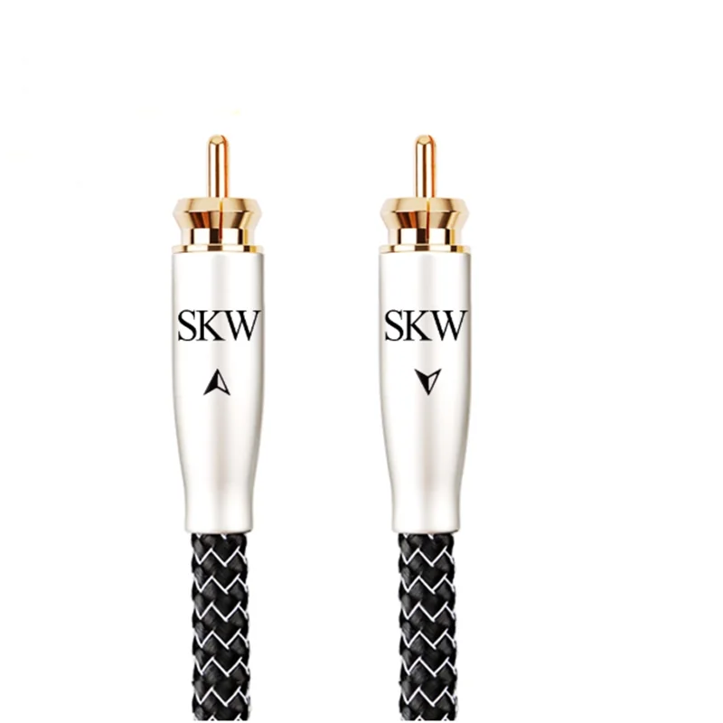 

Digital Coaxial SPDIF Audio Cable Male To Male Silver Plating On OCC Conductor For TV CD Amplifier Hifi Subwoofer