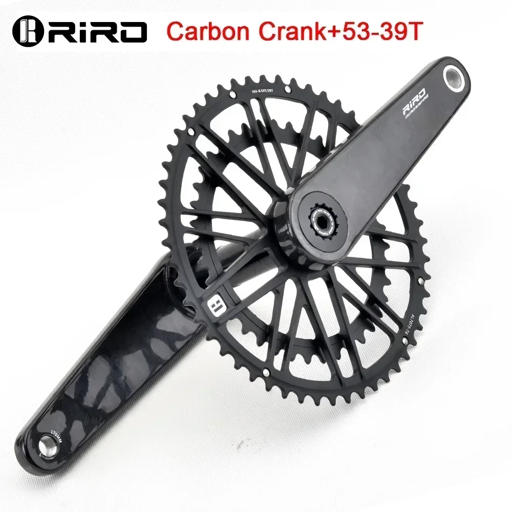 RIRO カーボンクランク 170mm RIRO 165mm 170mm 172.5 carbon crankset for road bike carbon Fiber