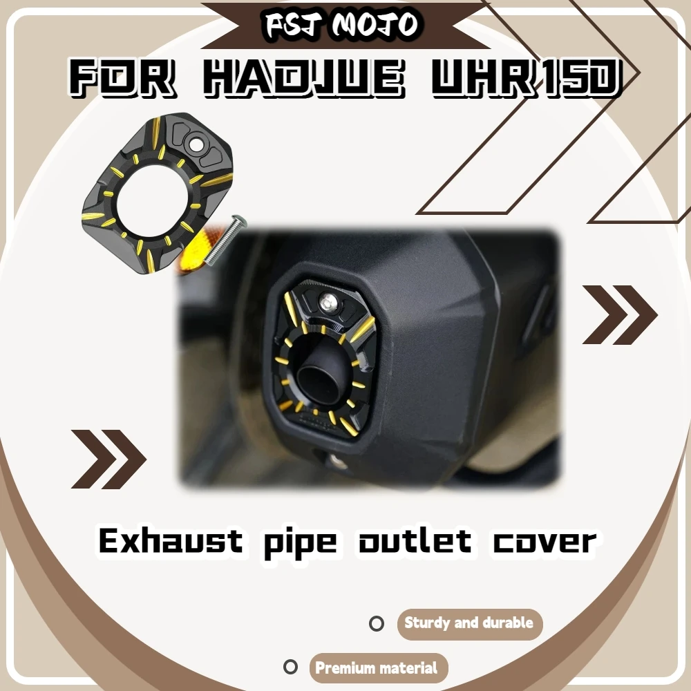 For Haojue UHR150 Motorcycle Muffler Outlet Protective Cover Anti-Burn Exhaust Tail Decor Shell Wear Resistant Hard Alloy